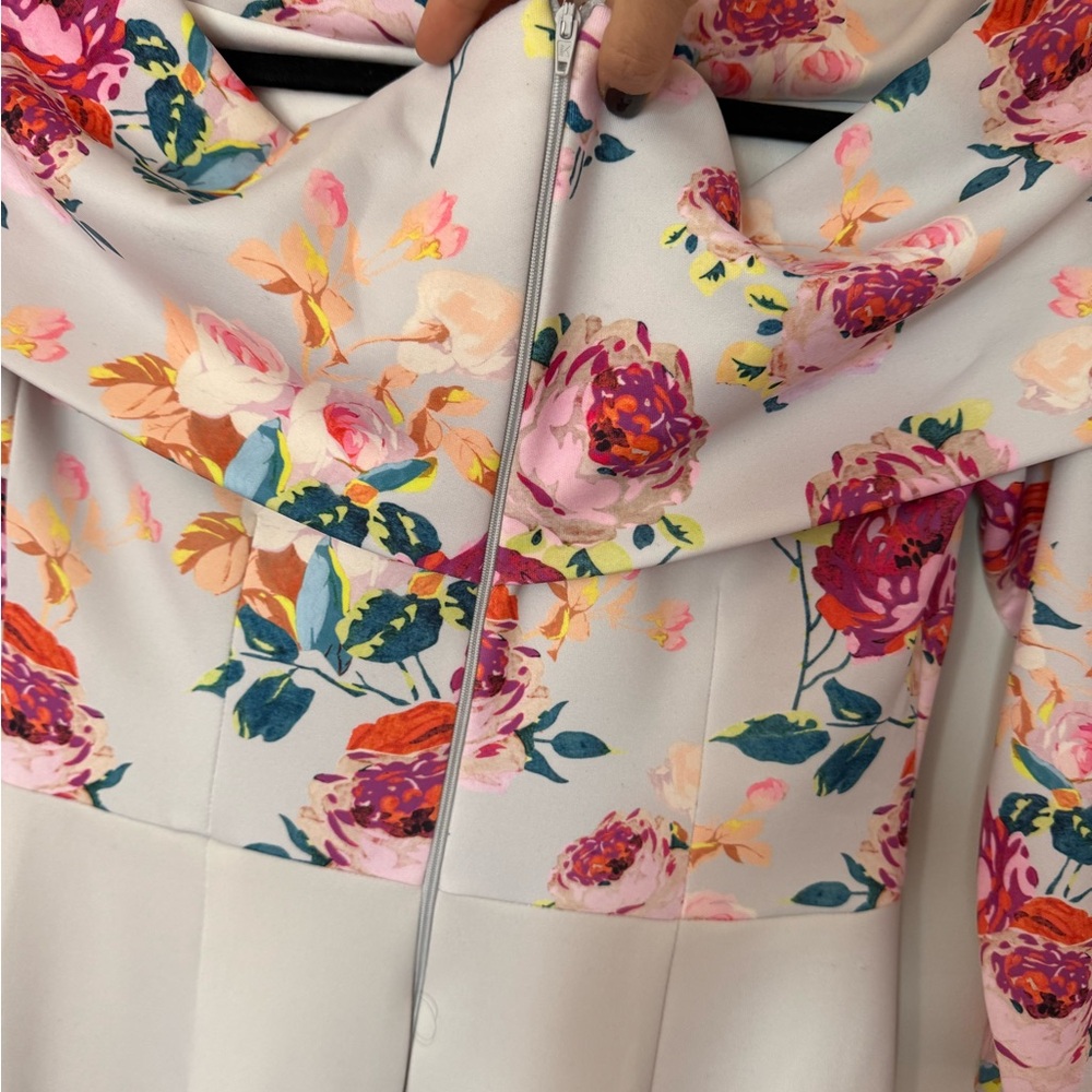 Asos Off-Shoulder midi Floral Dress - Picture 8 of 11